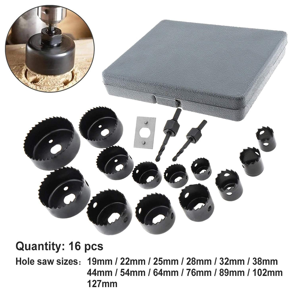 16 PCS HOLE SAW SET PLATINUM PANTHER