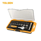 Tolsen 38 Pcs CrV Bits & Sockets Set, 20035
