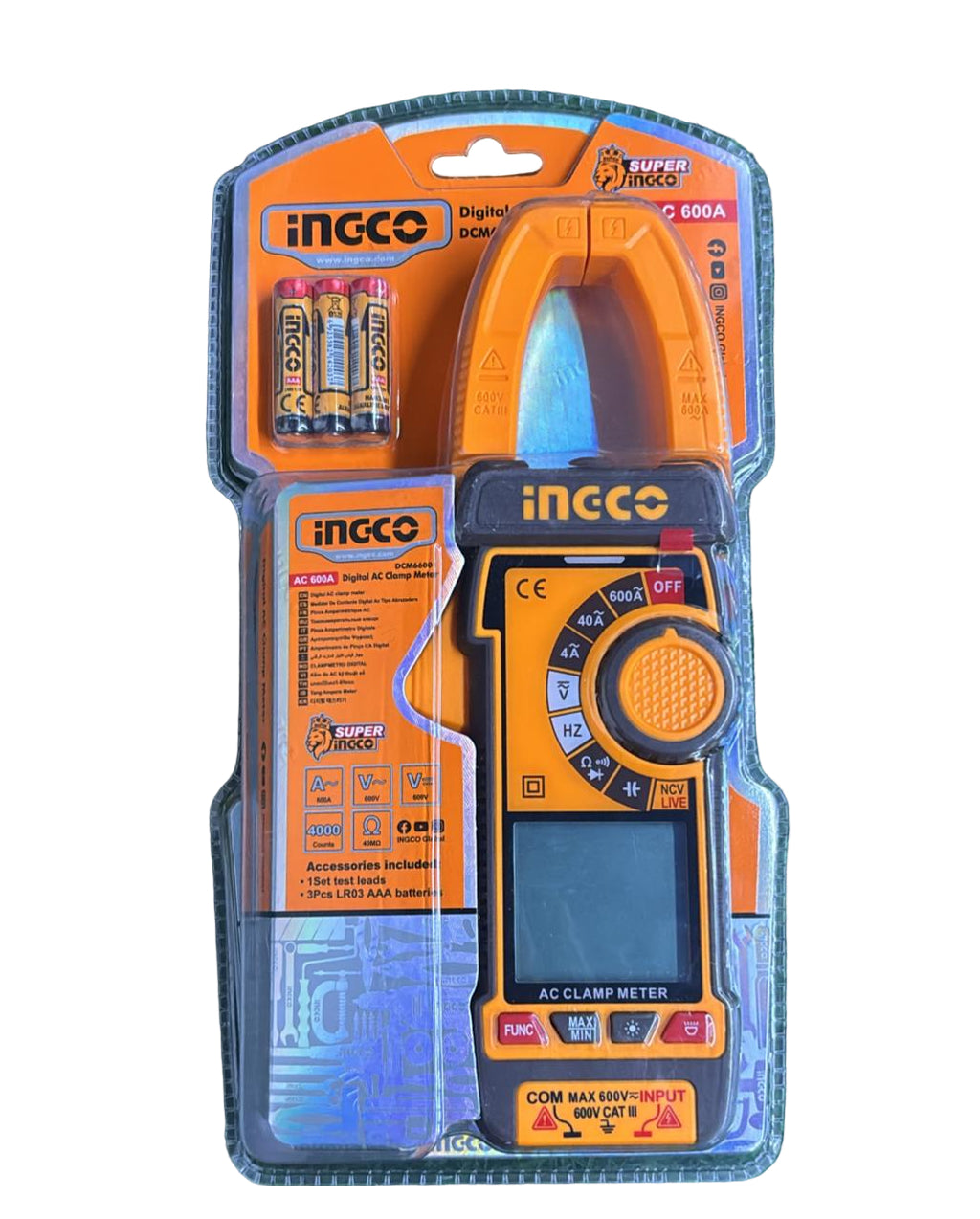 INCGO Digital AC clamp meter