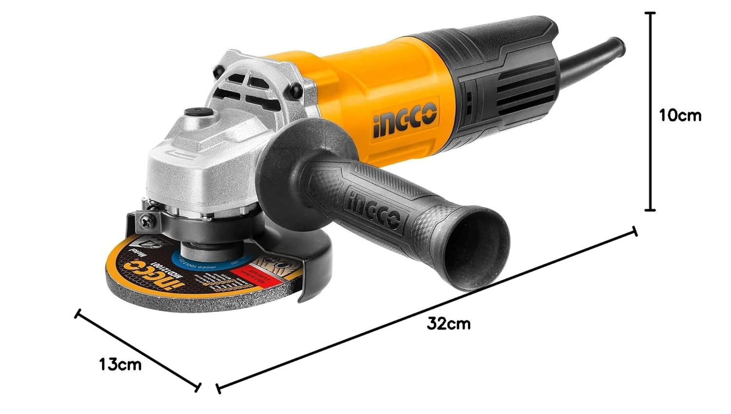 INGCO Angle Grinder, 100mm | 750W | 12000 RPM