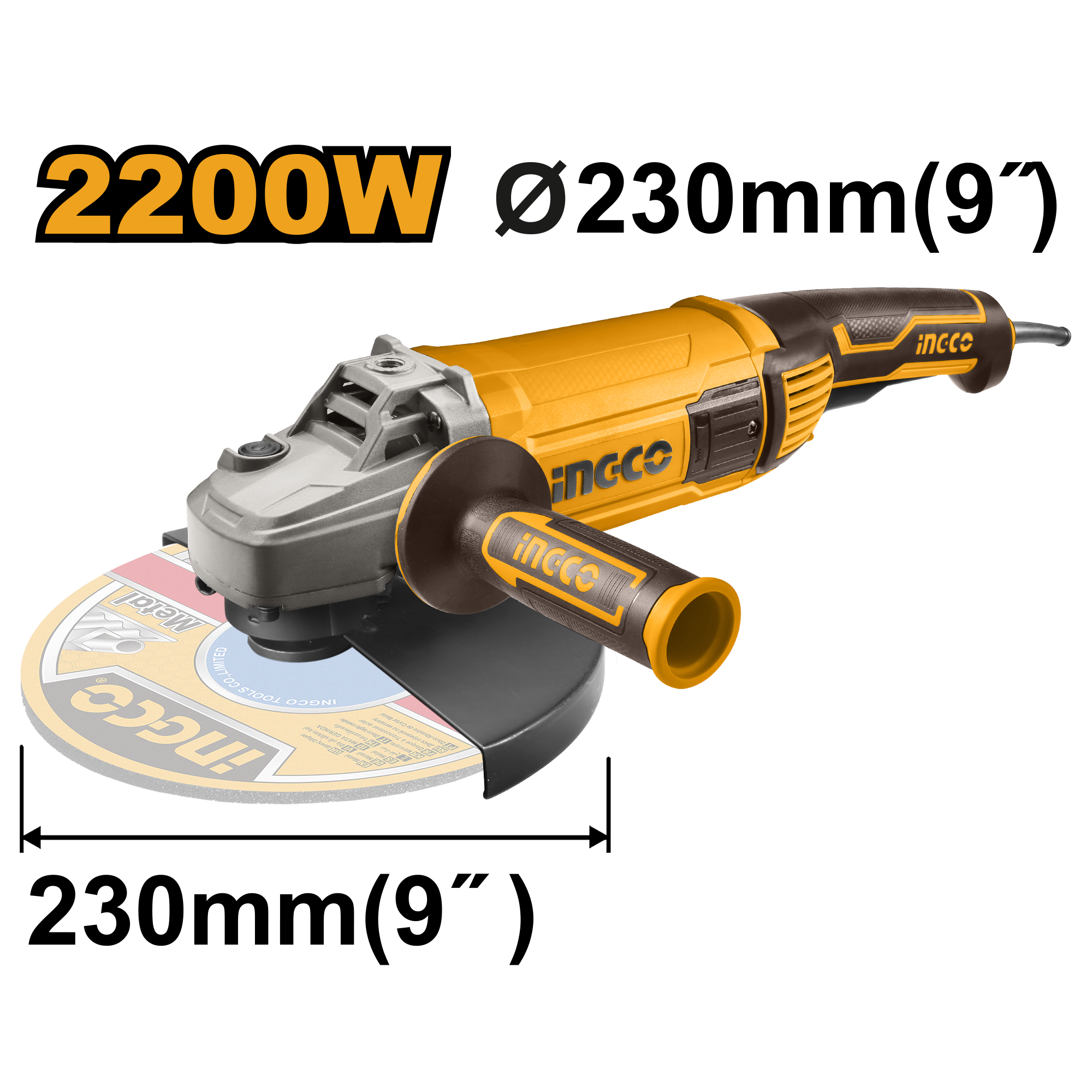 INGCO ANGLE GRINDER 2200W