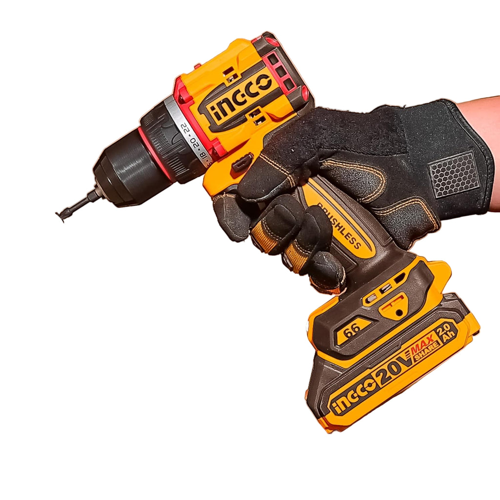 INGCO COMPACT BRUSHLESS CORDLESS DRILL 20V