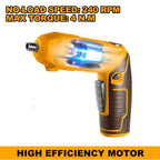 INGCO 4V/4N.M CORDLESS SCREWDRIVER