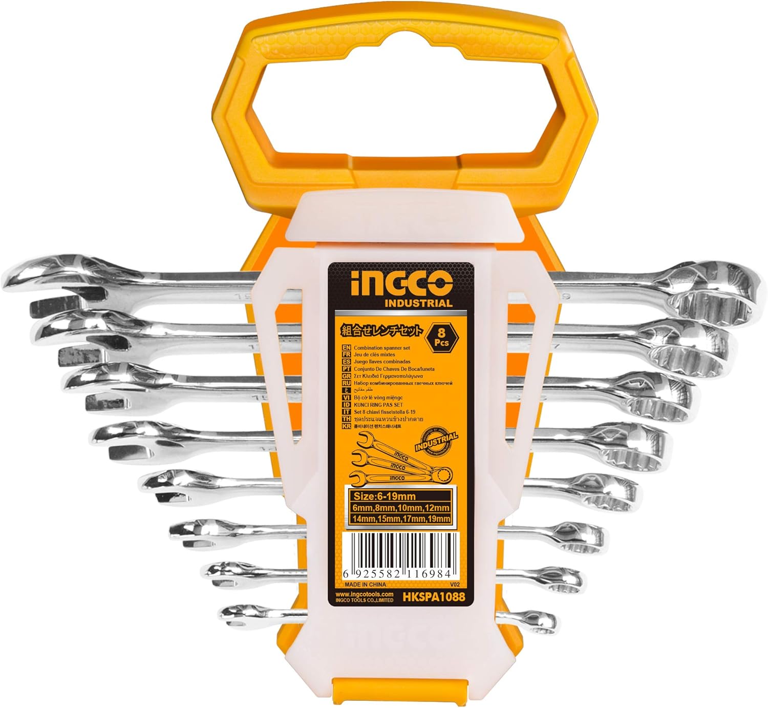 INGCO COMBINATION SPANNER SET 8 PCS