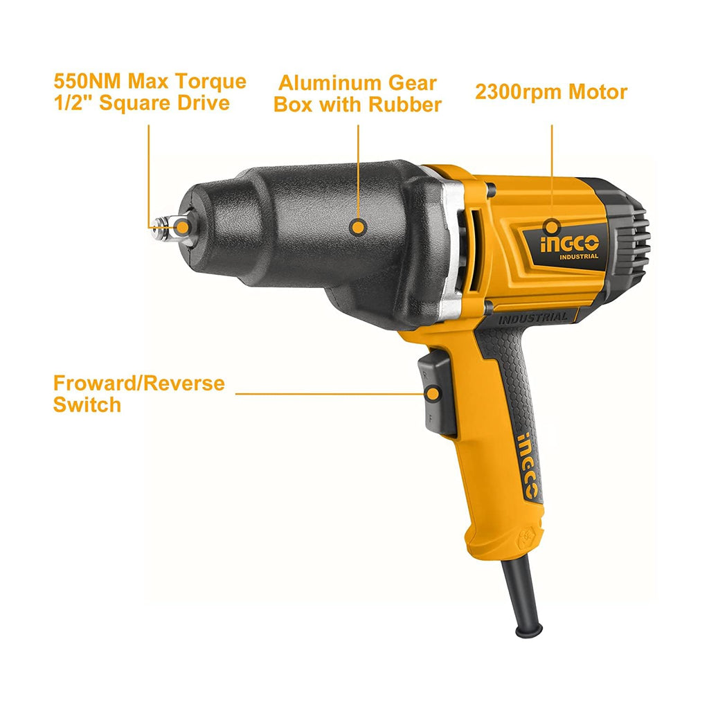Ingco Impact Wrench, 550NM