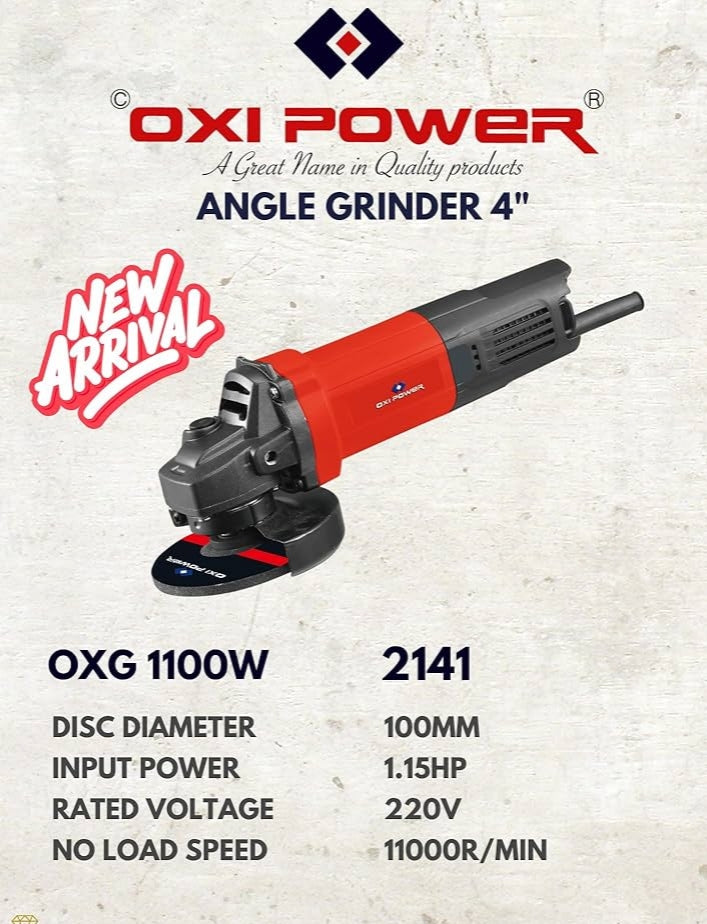 OXI POWER ANGLE GRINDER ( WATER PROOF )