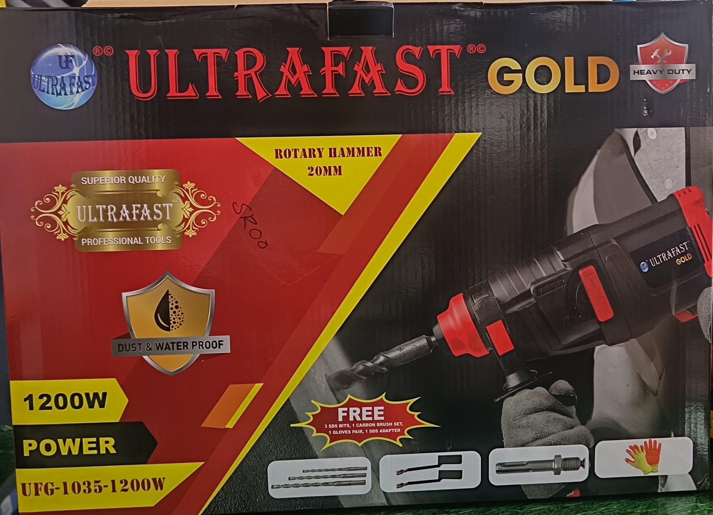 UFG 1035 WATERPROOF ROTARY HAMMER 20MM 1200W