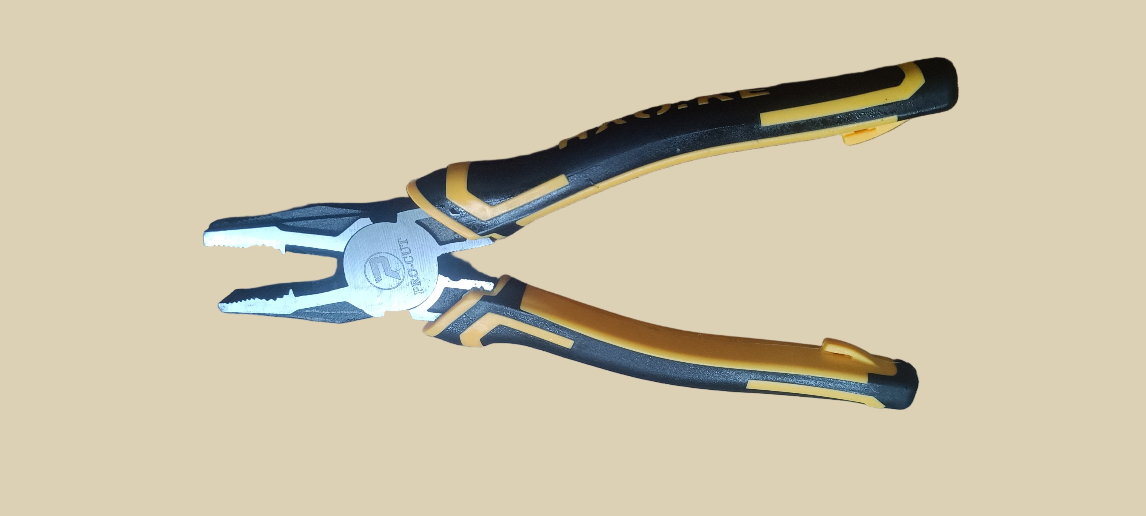 PLIER (PAKKAD) - Stainless Steel Sturdy Combination Plier 8-inch for Home & Professional Use and Electrical Work, Pliers for electrical work, Wire cutter and combination plier(Pack Of 1)