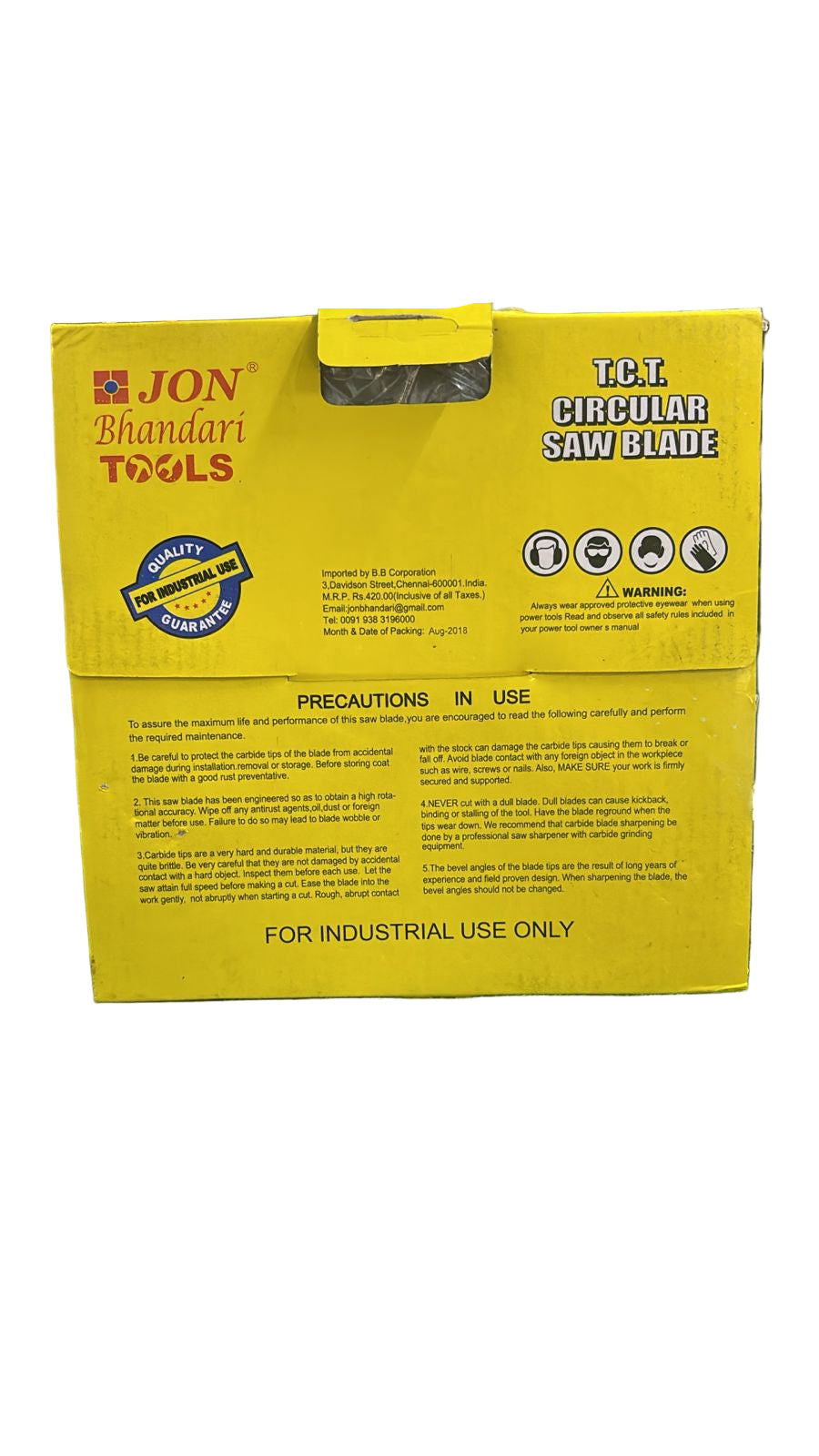 8 Inch Jon Bhandari Wood Cutter Blade, 40