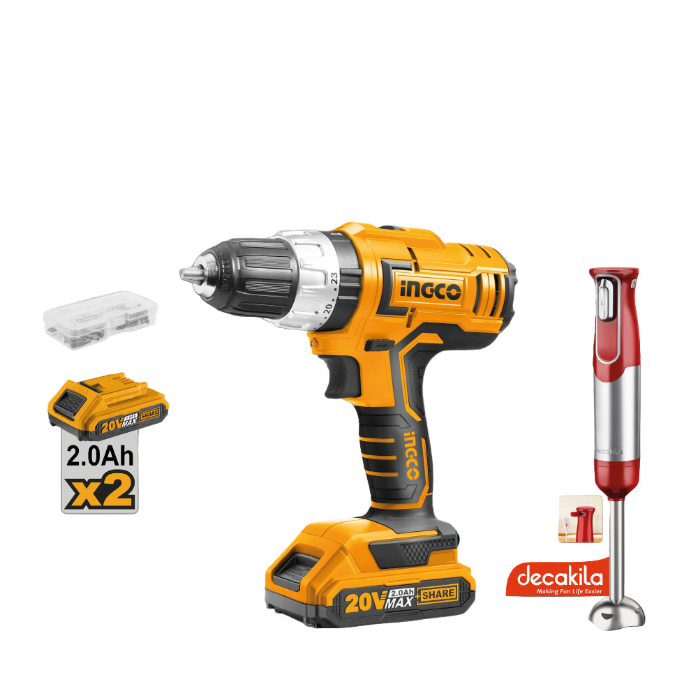 INGCO LITHIUM ION CORDLESS 2PCS COMPO KIT