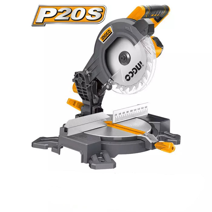 Ingco 20 V 3000 RPM Lithium-Ion Mitre Saw with 210 mm Blade Dia., CMS2001