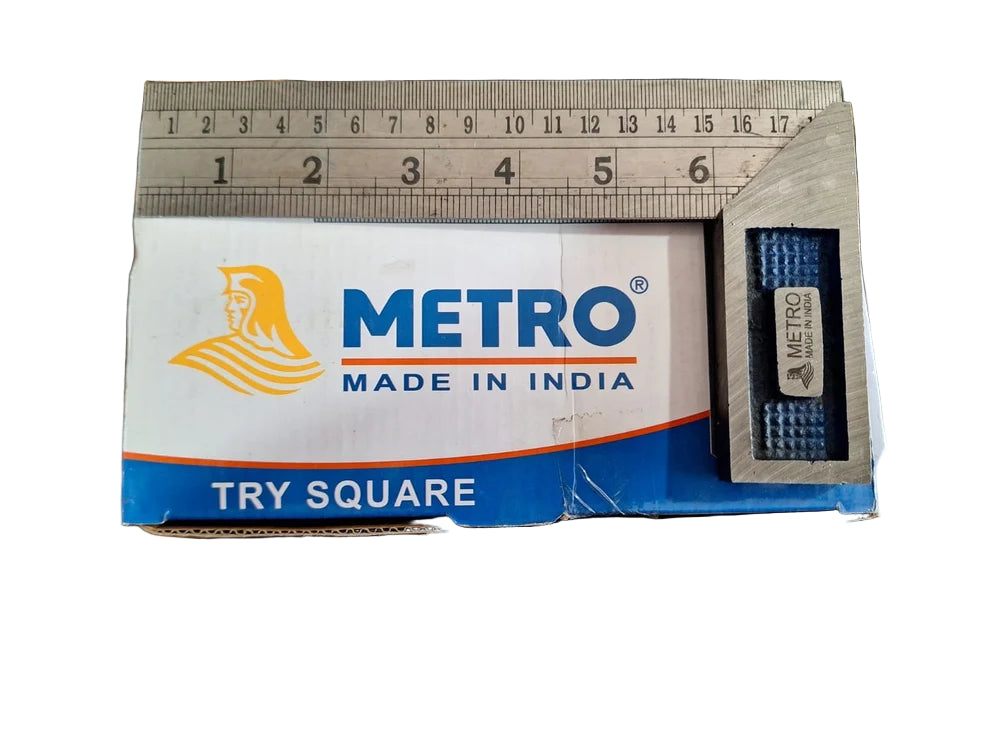 Cast Iron Right Angle Engineering Try Square, For Industrial, Size: 6