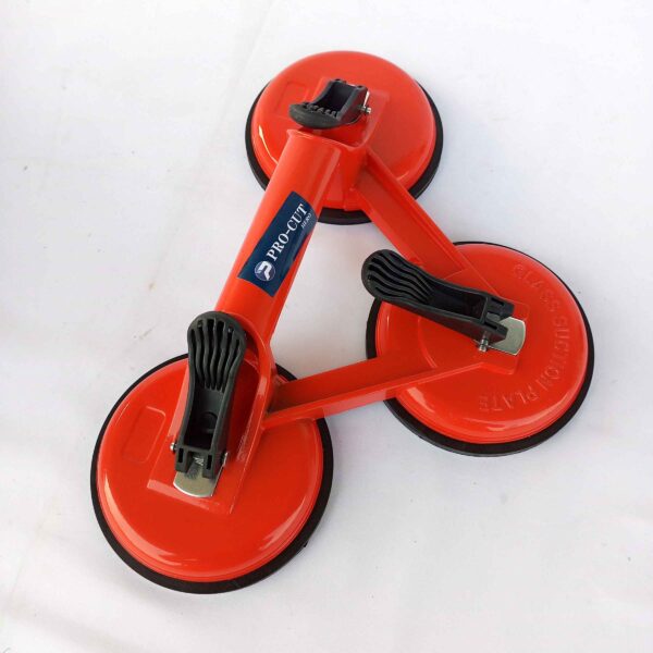 PRO CUT-Heavy Duty Professional Aluminium Triple Head Vacuum Suction Cup