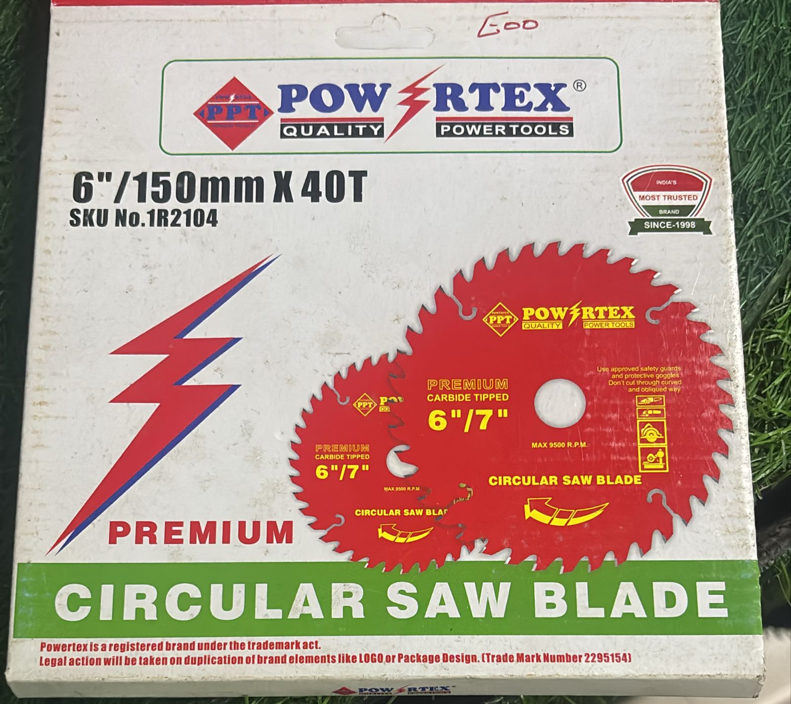 POWER TEX CIRCULAR SAW BLADE 6/150mmX 40T