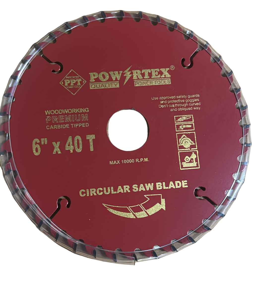 POWER TEX CIRCULAR SAW BLADE 6/150mmX 40T