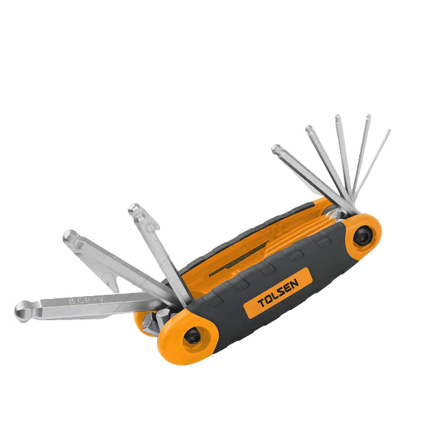 8Pcs Folding Ball Point Allen Hex Key Set
