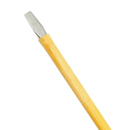 Taparia 829 I Steel (8.0 X 1.2mm) Insulated Screw Driver (Yellow And Silver)