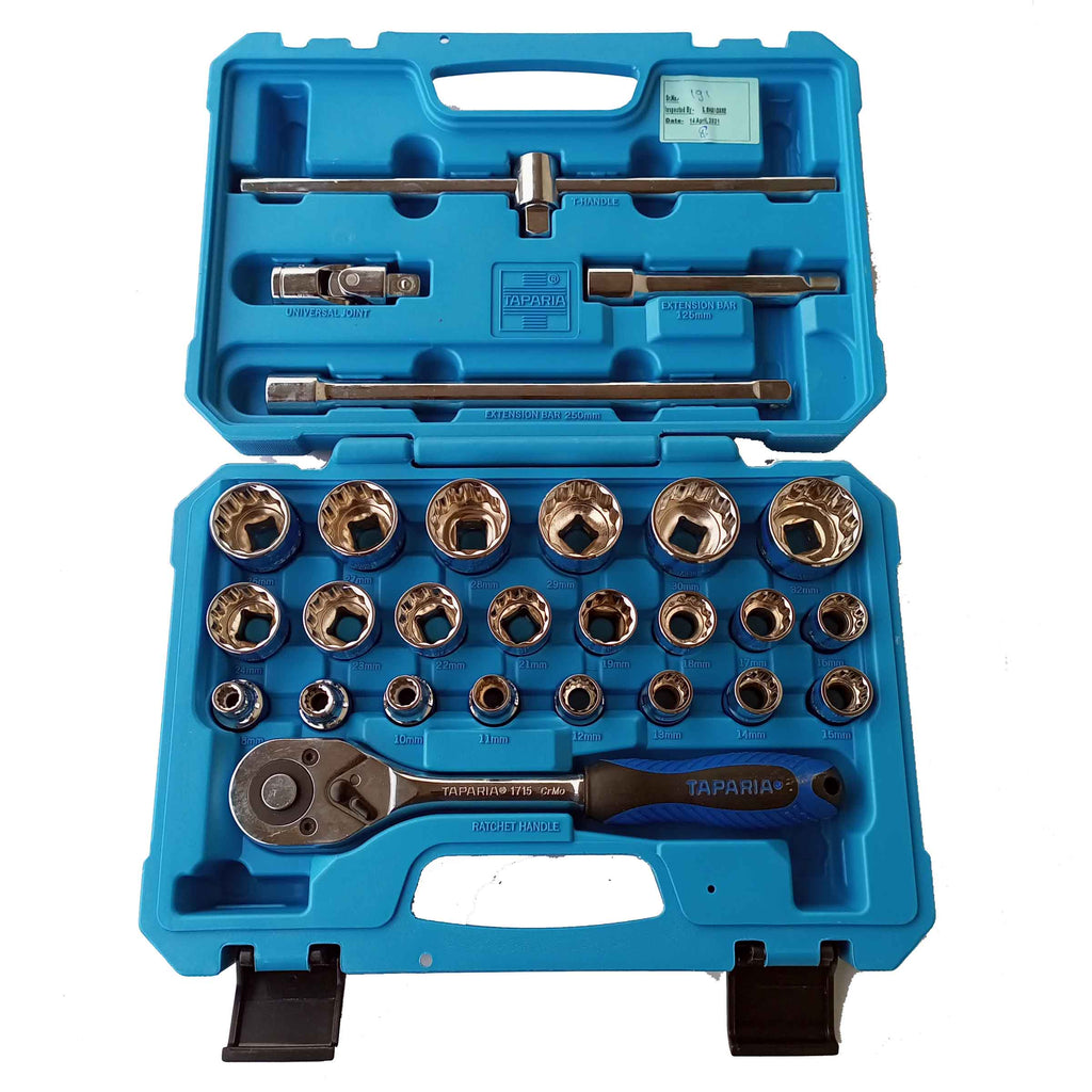 TAPARIA 27 PCS 1/2″ DRIVE SOCKET SET