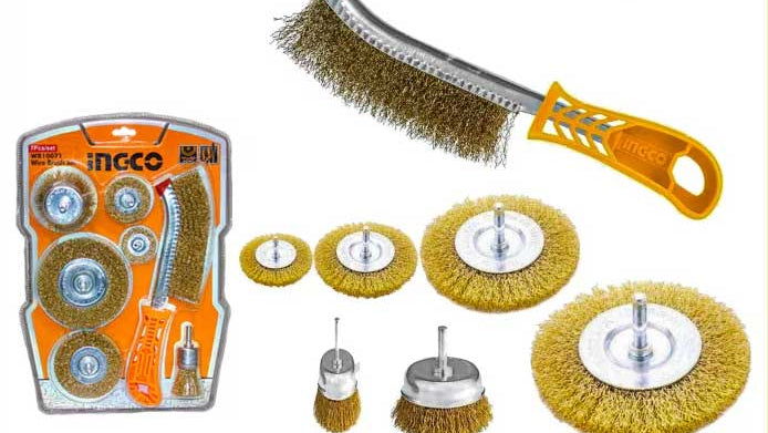 Ingco 7 Pcs Wire Brush Set, WB10071