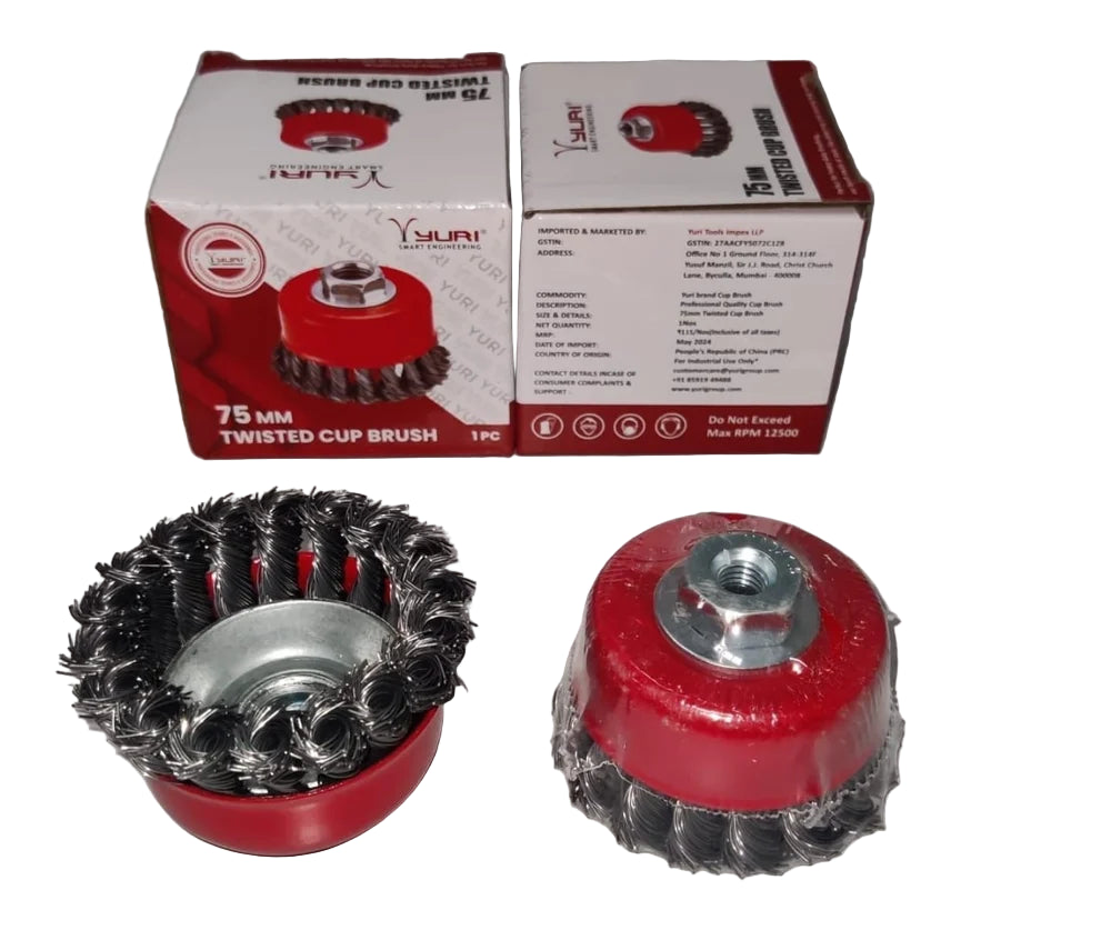 YURI TWISTED  CUP BRUSH 75MM