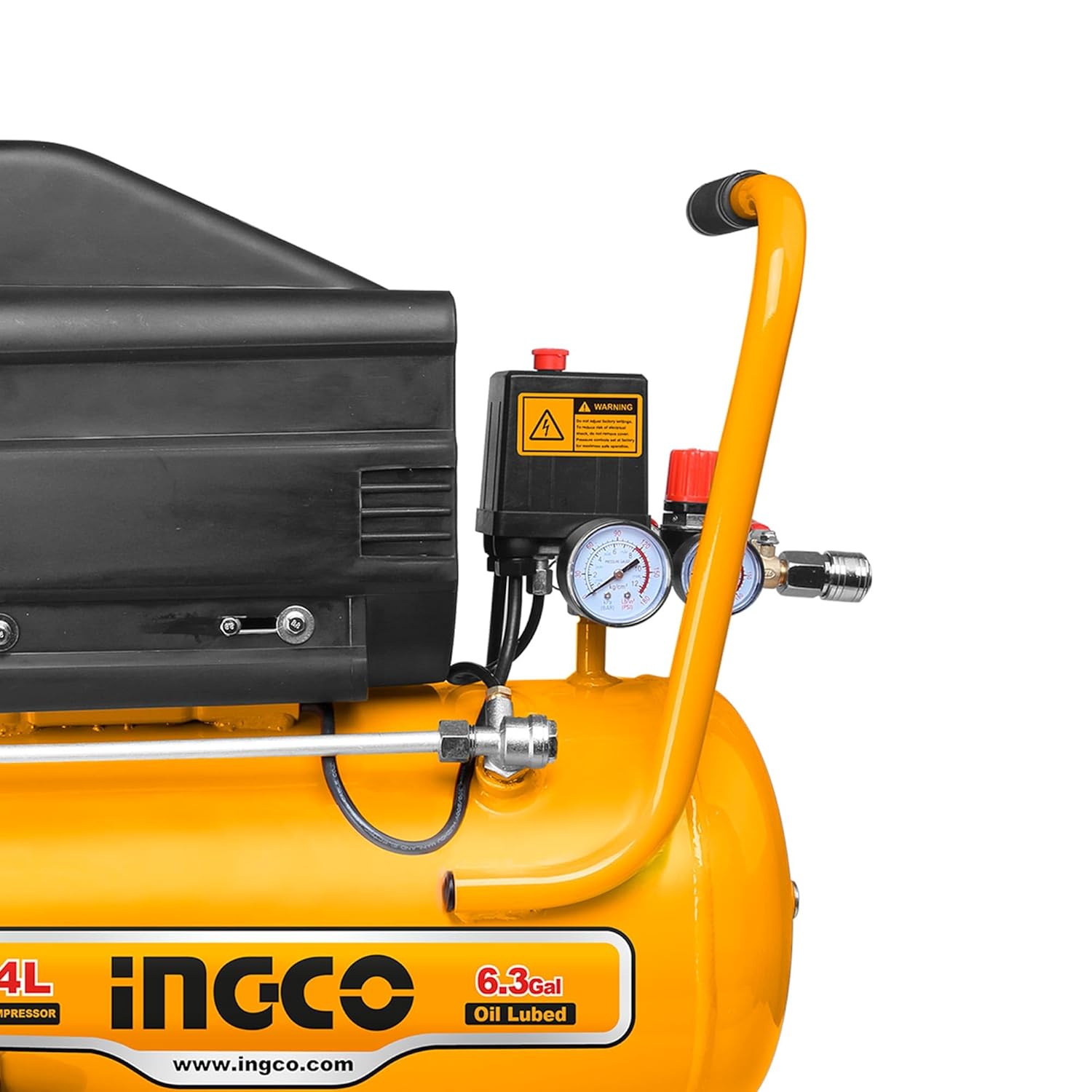 Ingco 24L Air Compressor AC20248, 2HP Portable Air Compressor Machine