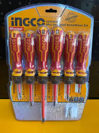 INGCO 6 Pcs insulated screwdriver set (HKISD0608)