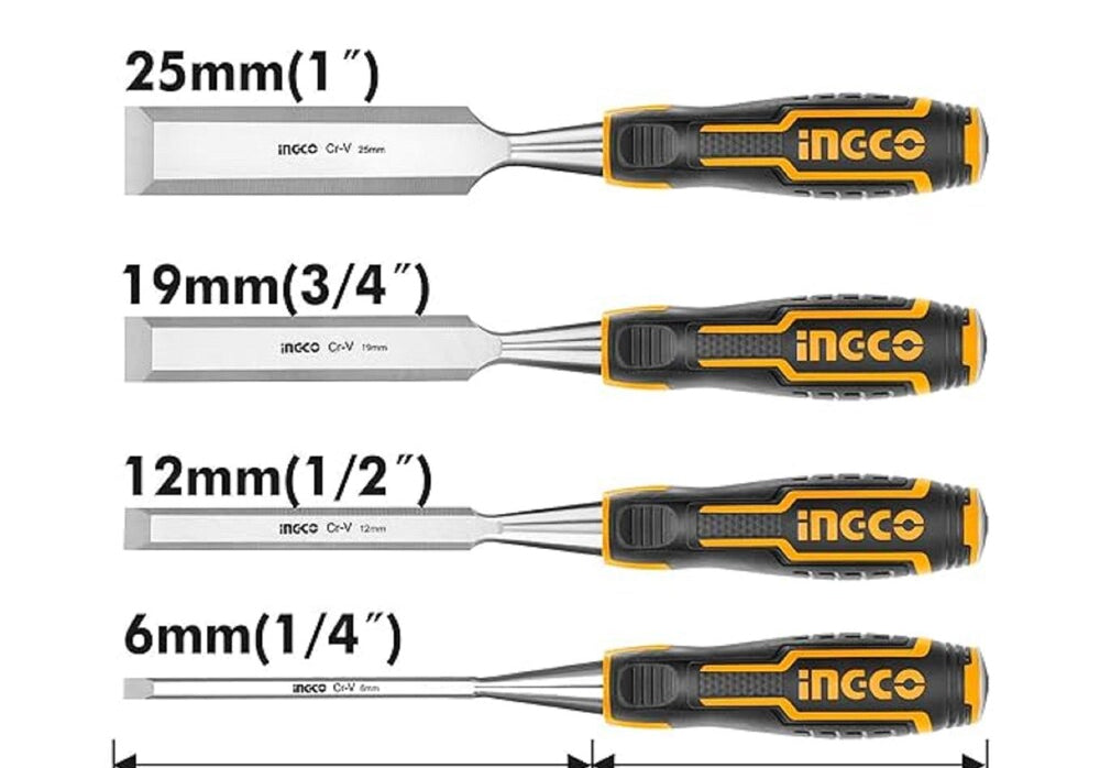 INCGO 4PCsWOOD CHISEL SET HKTWC0401