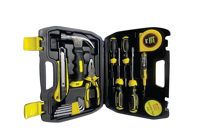 Jon Bhandari Tools 16pc Premium Hand Tool Kit Set for Home
