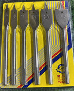 Jon Bhandari Tools Flat Spade Drill Bit Set for Wood – 6-Piece