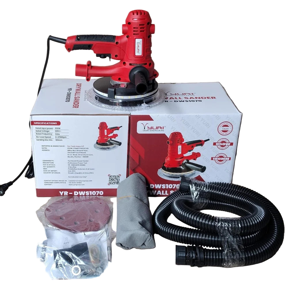 Yuri Drywall Sander, 950watts, 7 inch
