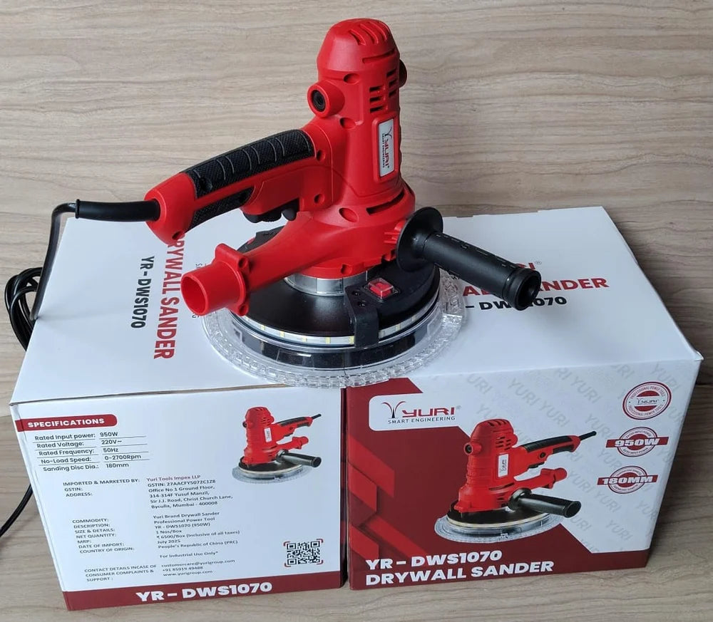 Yuri Drywall Sander, 950watts, 7 inch